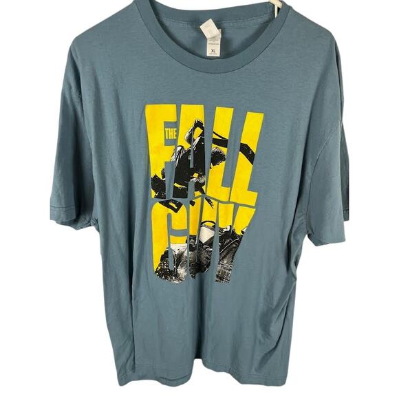 The Fall Guy Action Movie T-Shirt XL Blue Graphic Tee Ryan Gosling Film Tultex - Picture 1 of 4